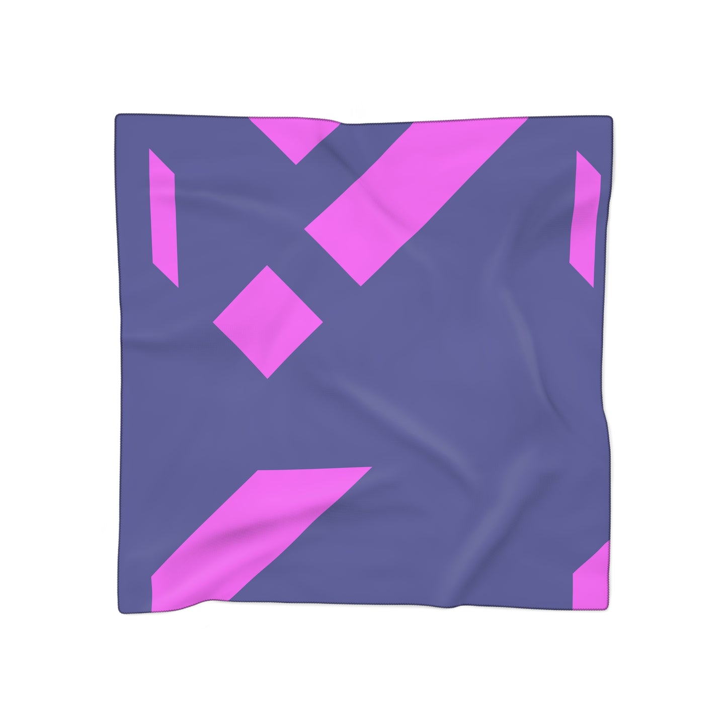 Stylish blue Poly Scarf with Abstract Design - Chic, Versatile Accessory for All Occasions