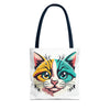 Cat Face Tote Bag (AOP)