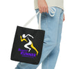 Barefoot Runner Tote Bag (AOP)