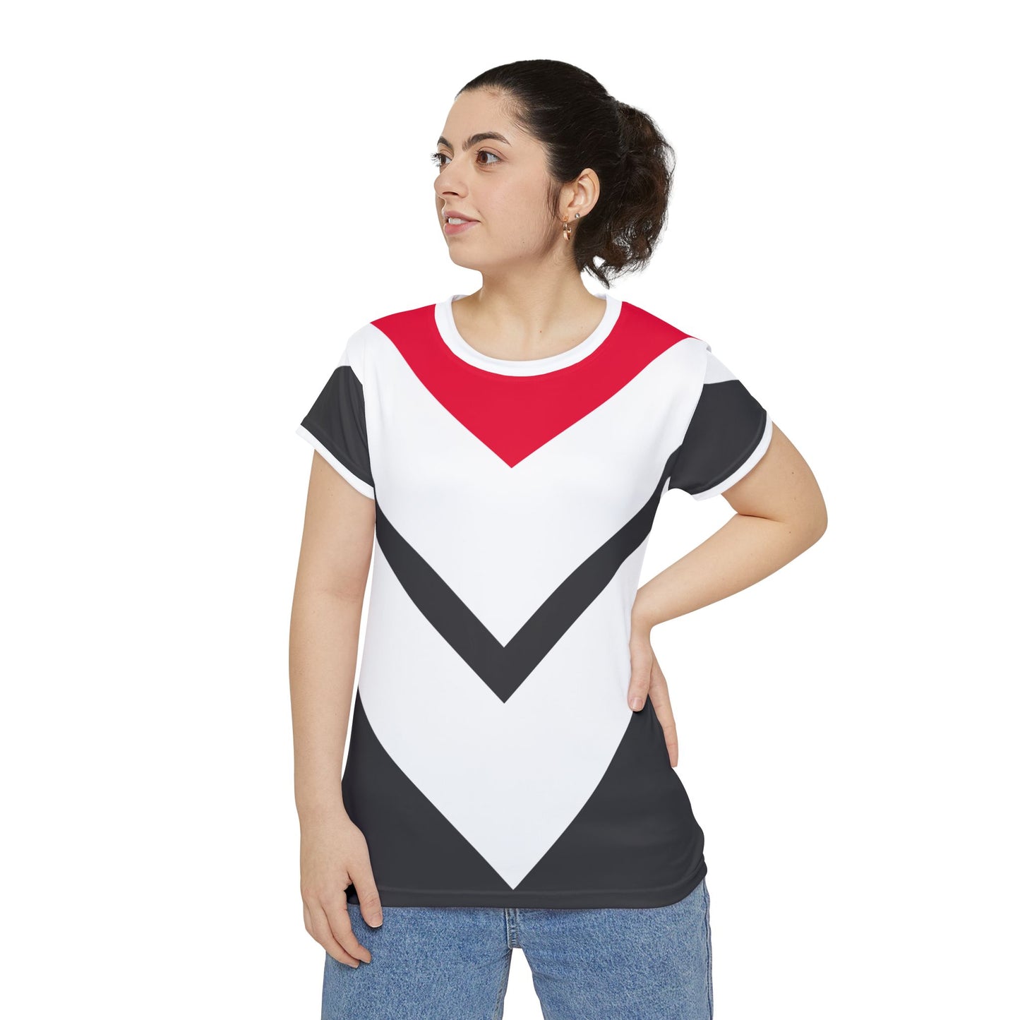 Women's Red vibrant Short Sleeve Shirt (AOP)