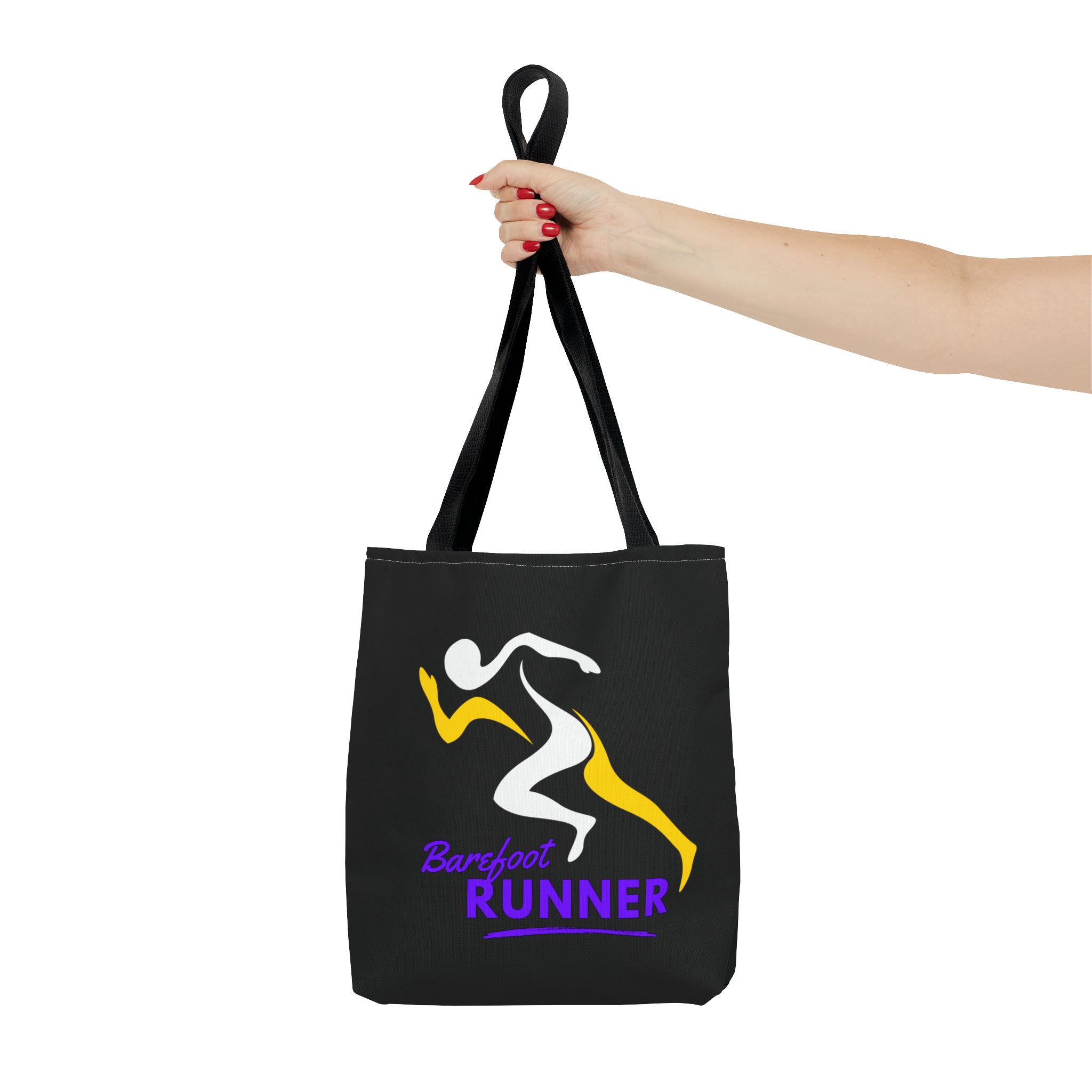 Barefoot Runner Tote Bag (AOP)