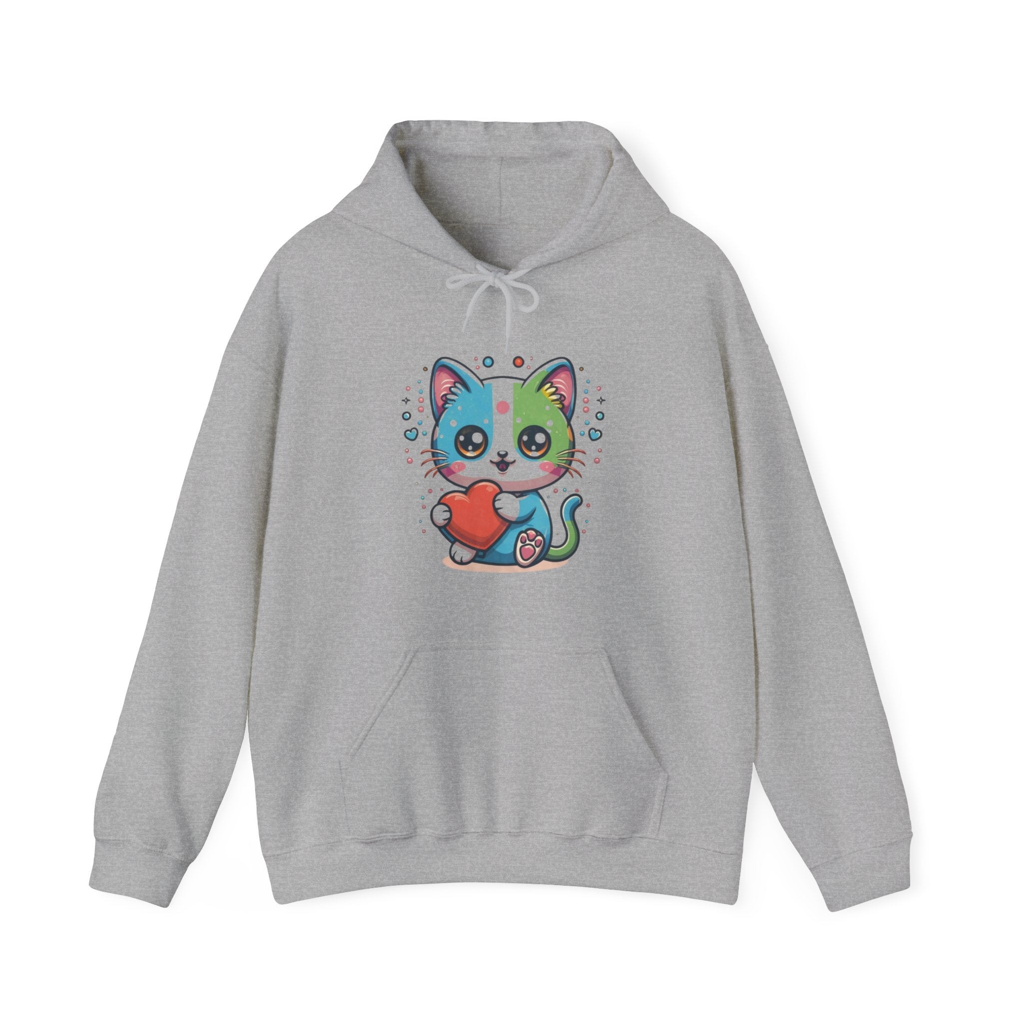 Cute Cat Unisex Heavy Blend™ Hooded Sweatshirt