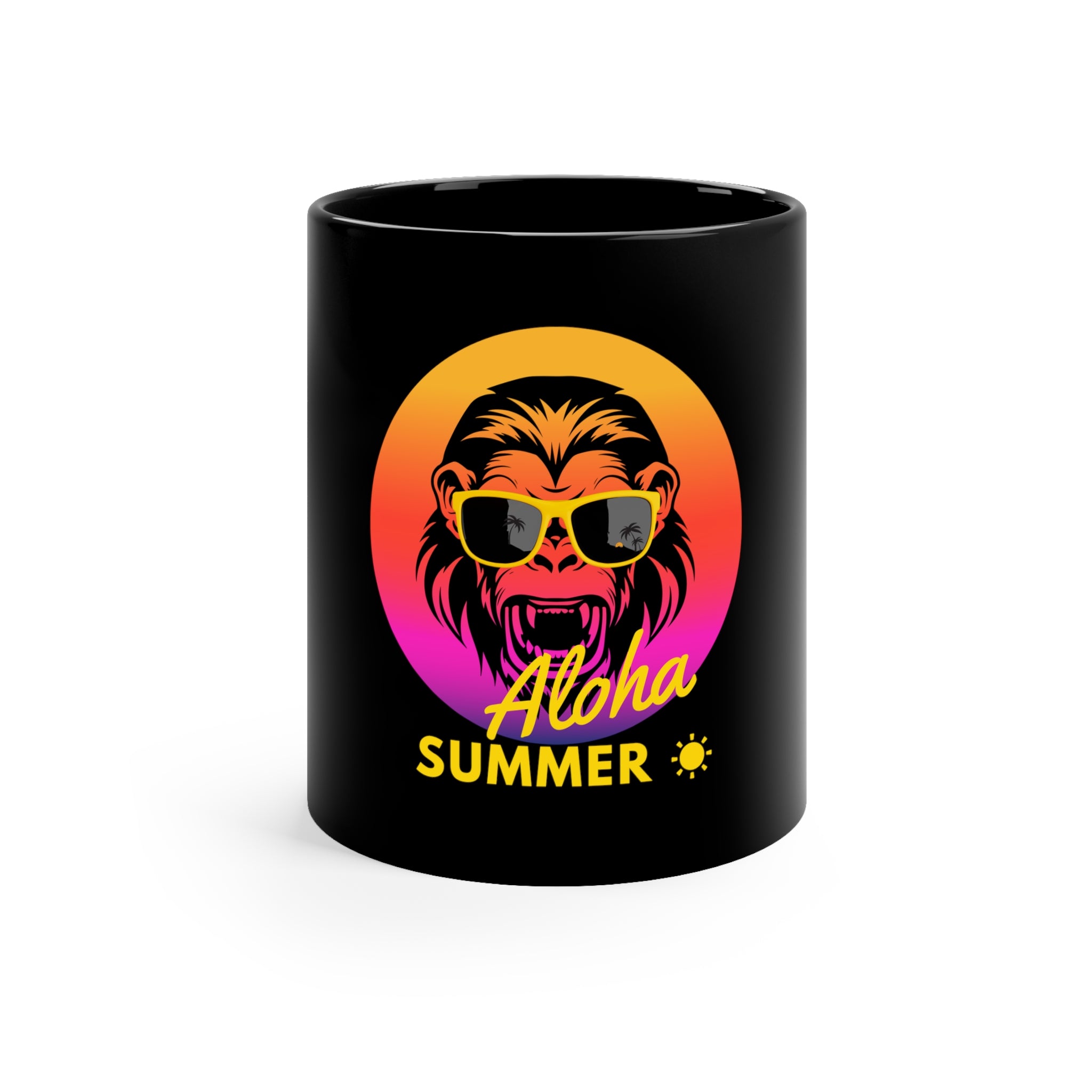 Aloha Summer 11oz Black Mug