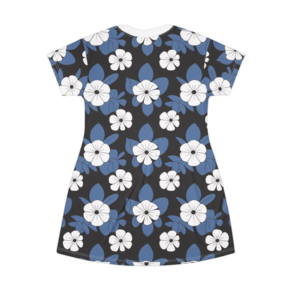 Floral T-Shirt Dress, Feminine Floral Dress