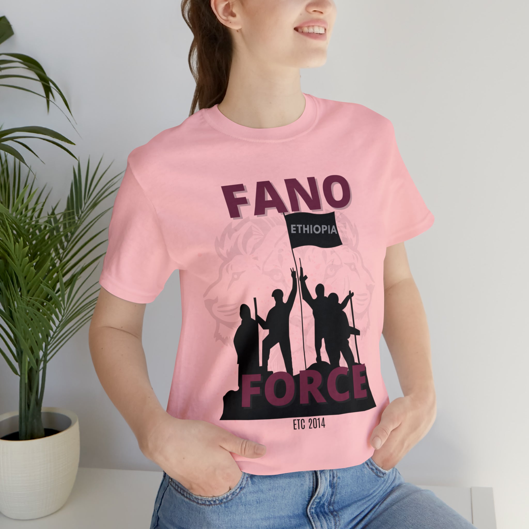 FANO GROUP WITH LION UNISEX JERSEY T-SHIRT