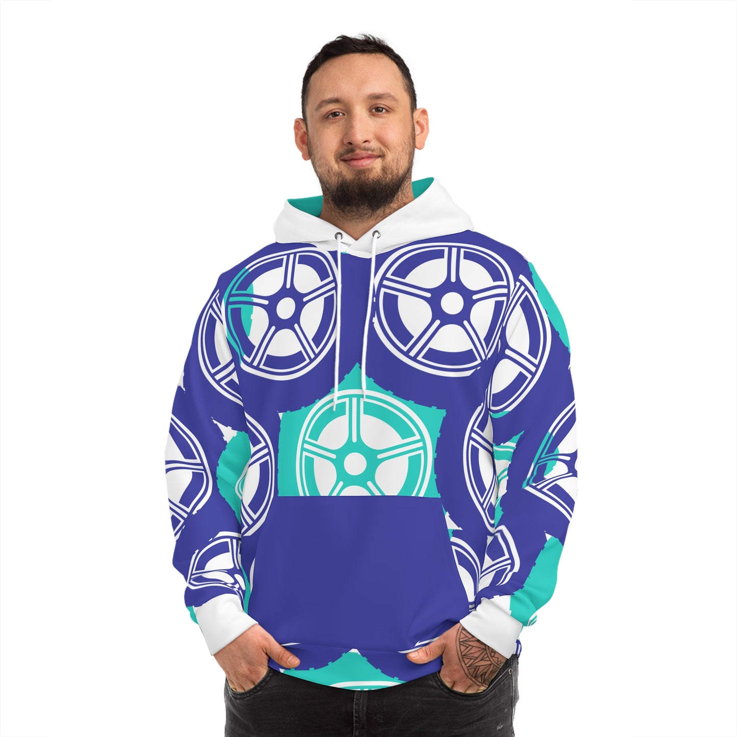 Bright colors Fashion Hoodie (AOP)