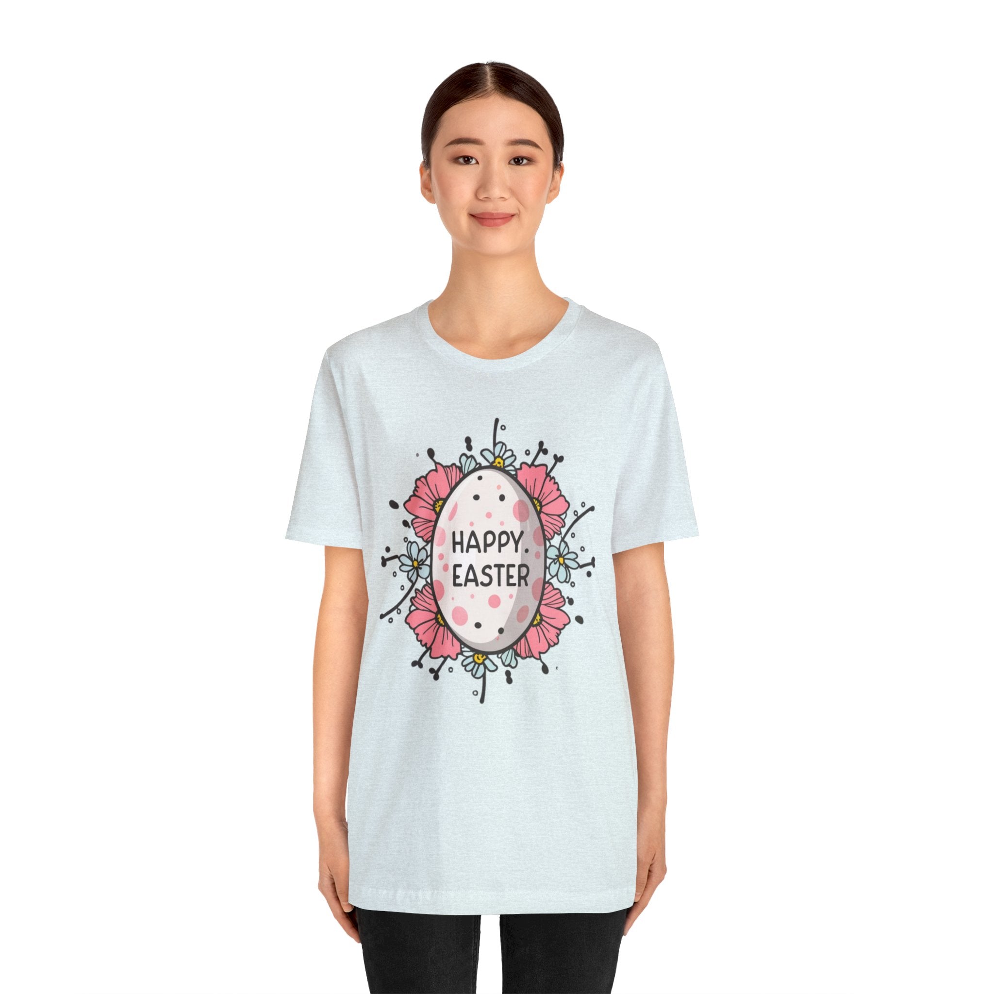 Happy Easter Unisex Jersey Short Sleeve Tee