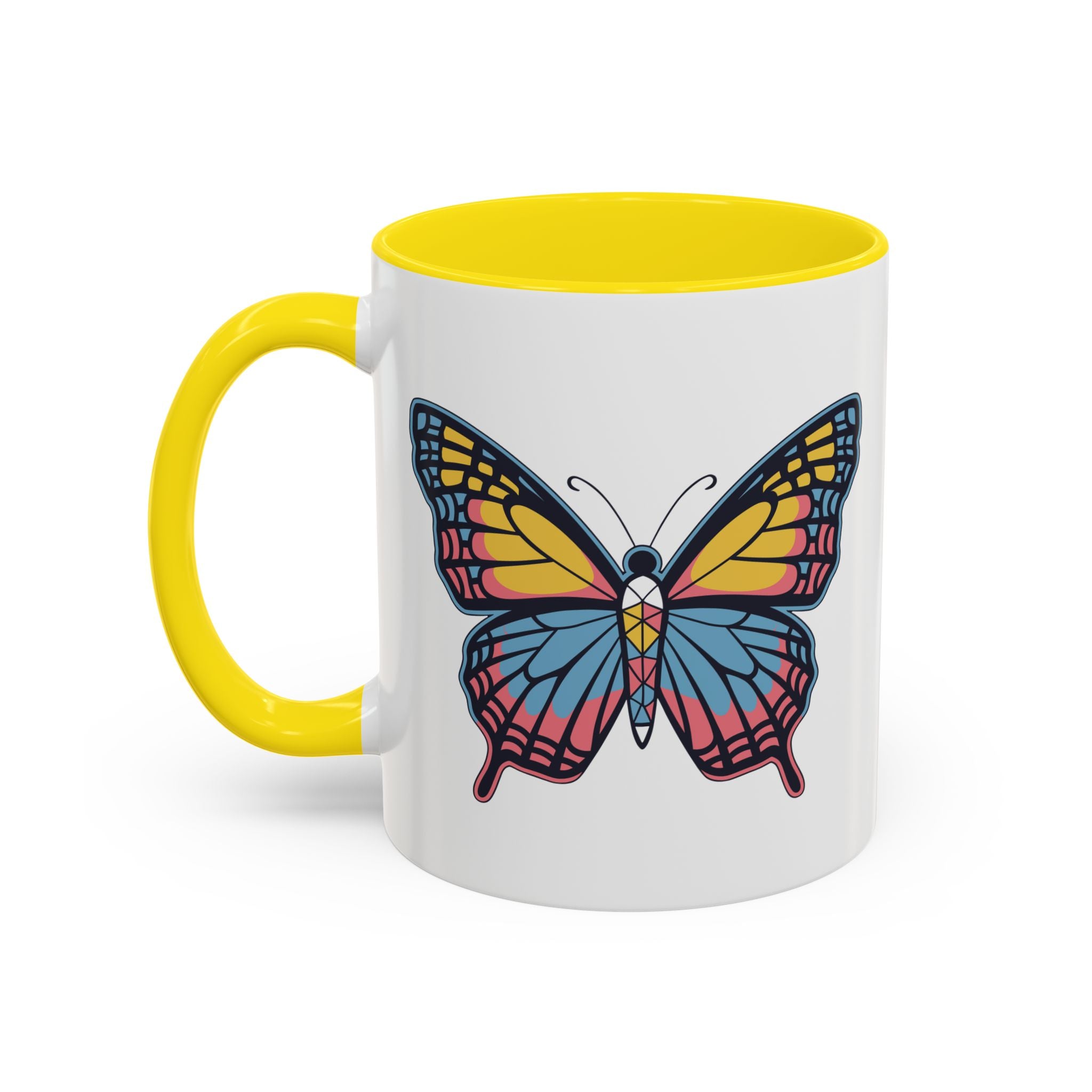 Butterfly Accent Coffee Mug (11, 15oz)