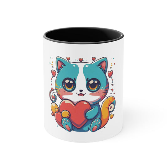 Cute Cat White Mug 11oz