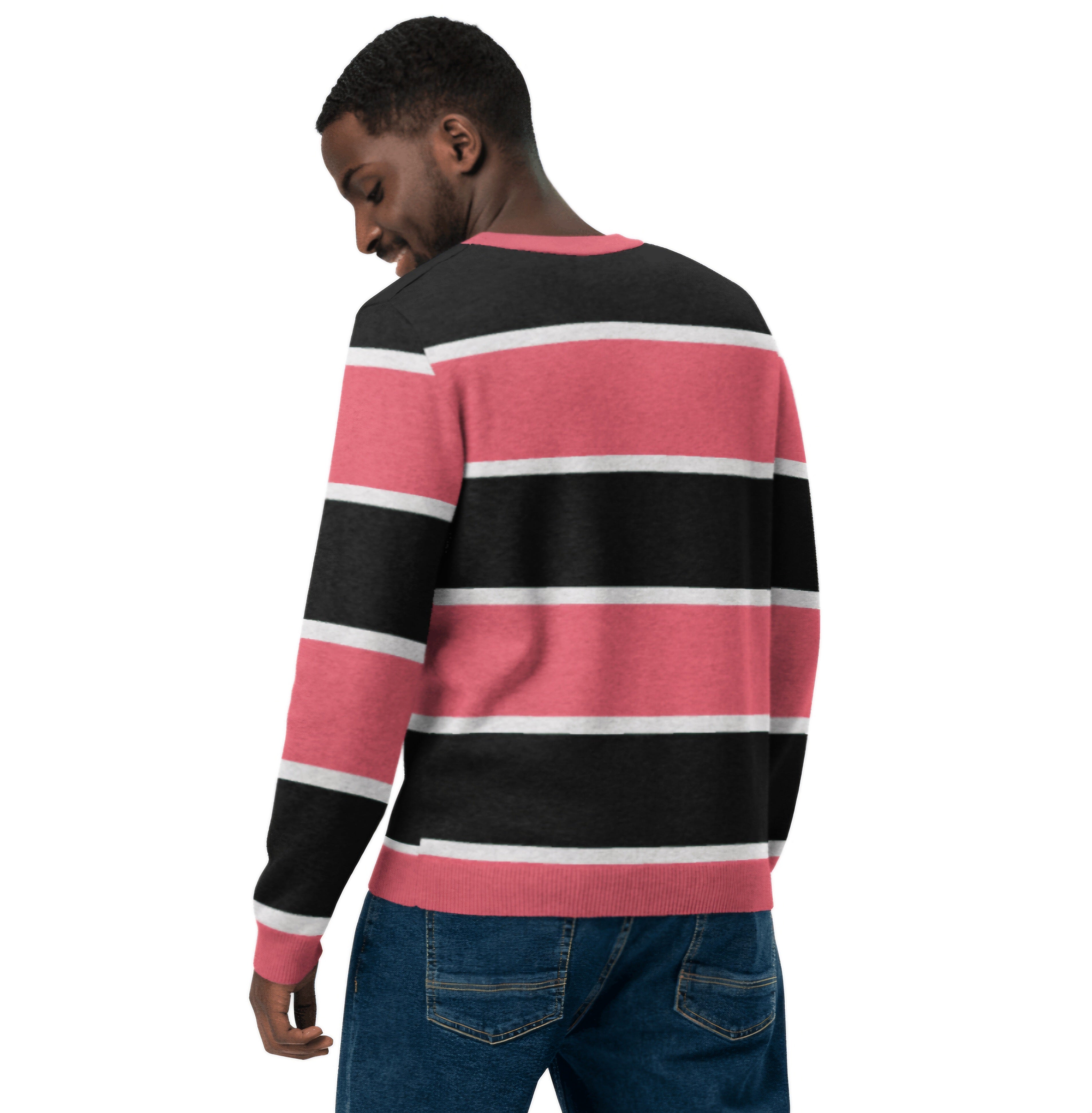 Pink Knitted crew neck sweater