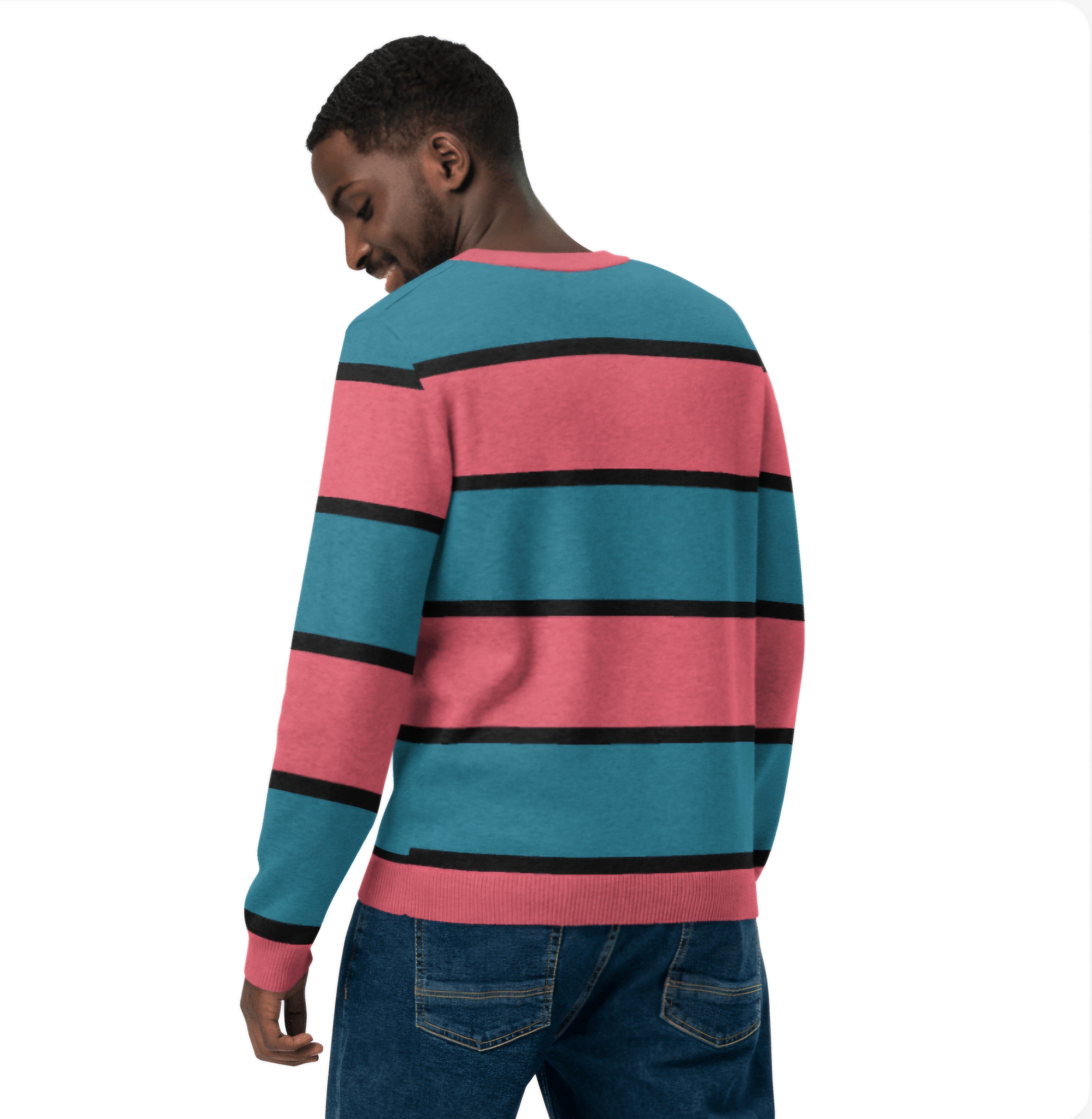 Pink Knitted crew neck sweater