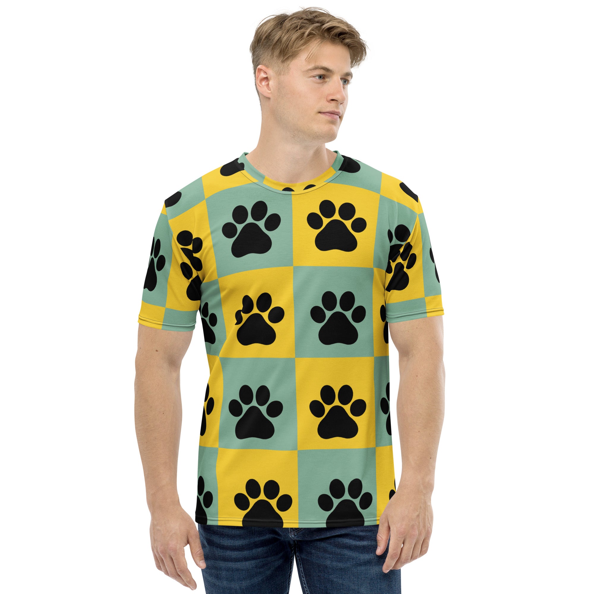 Paw Geometric pattern Men's t-shirt