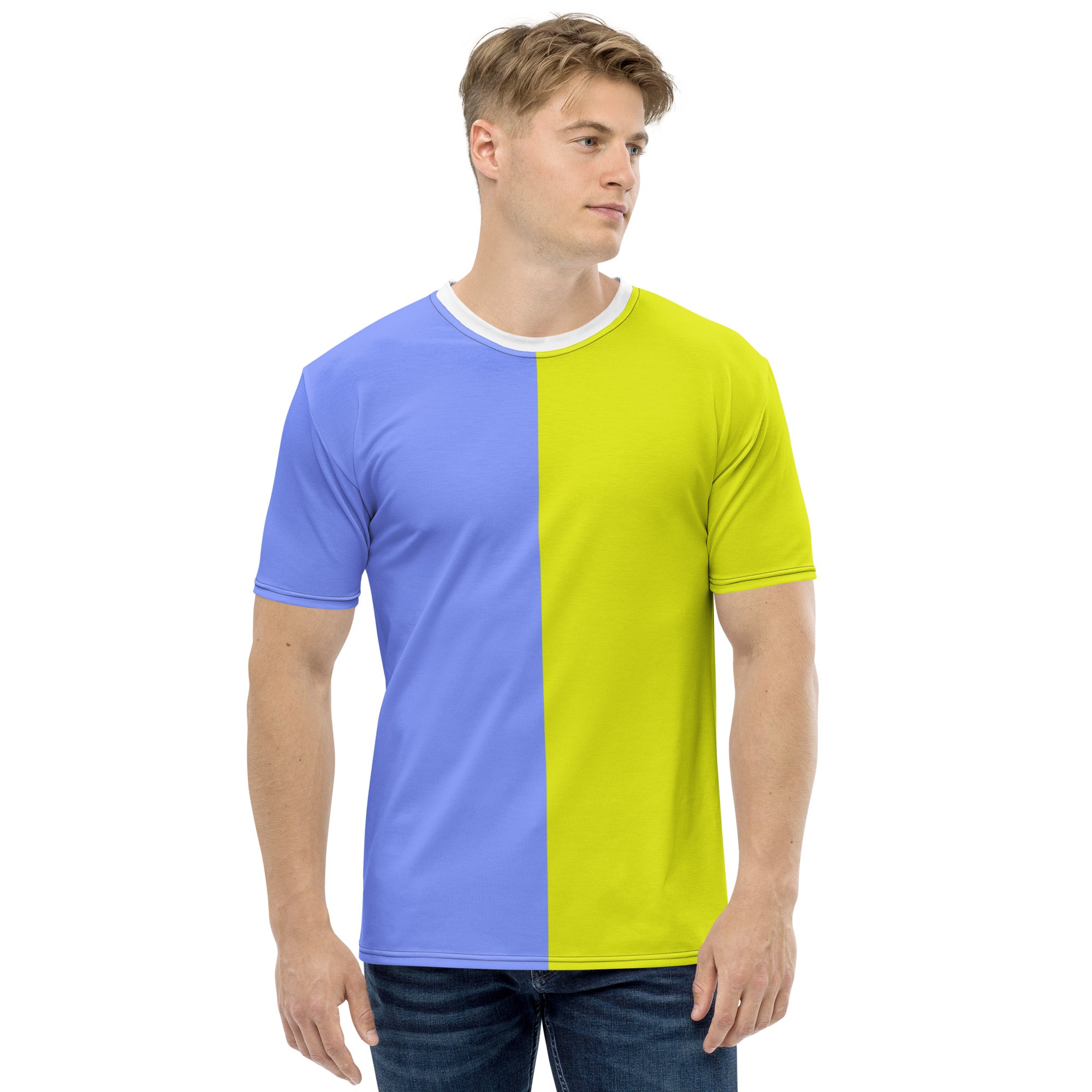 Blue & Yellow Men's t-shirt