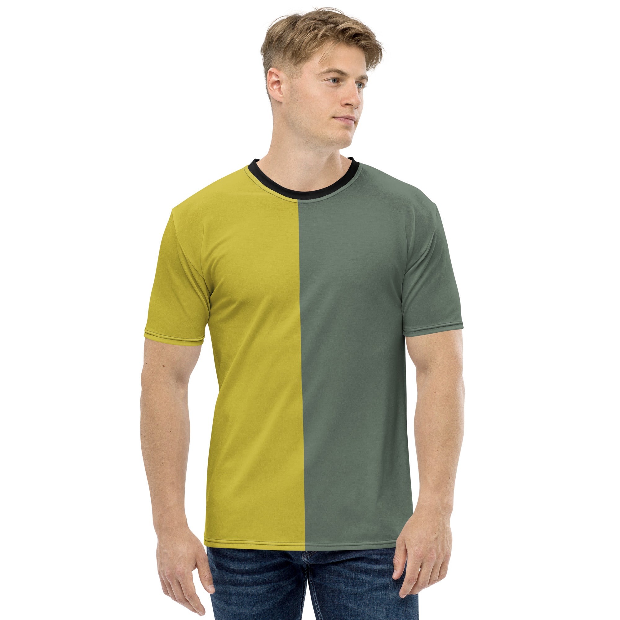 Green and gold Men's t-shirt