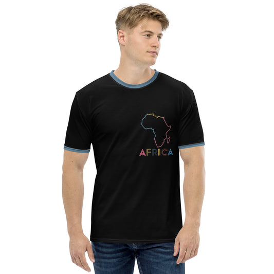 Men's black Africa t-shirt