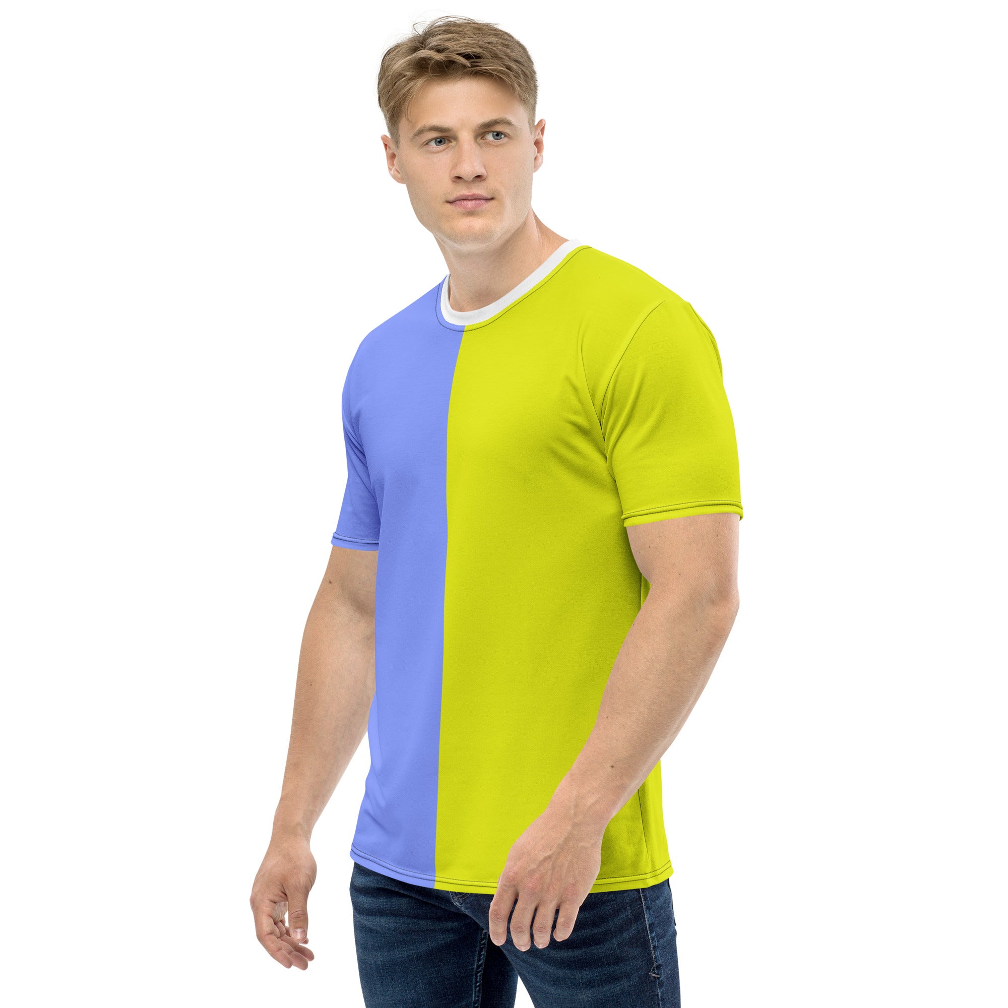 Blue & Yellow Men's t-shirt