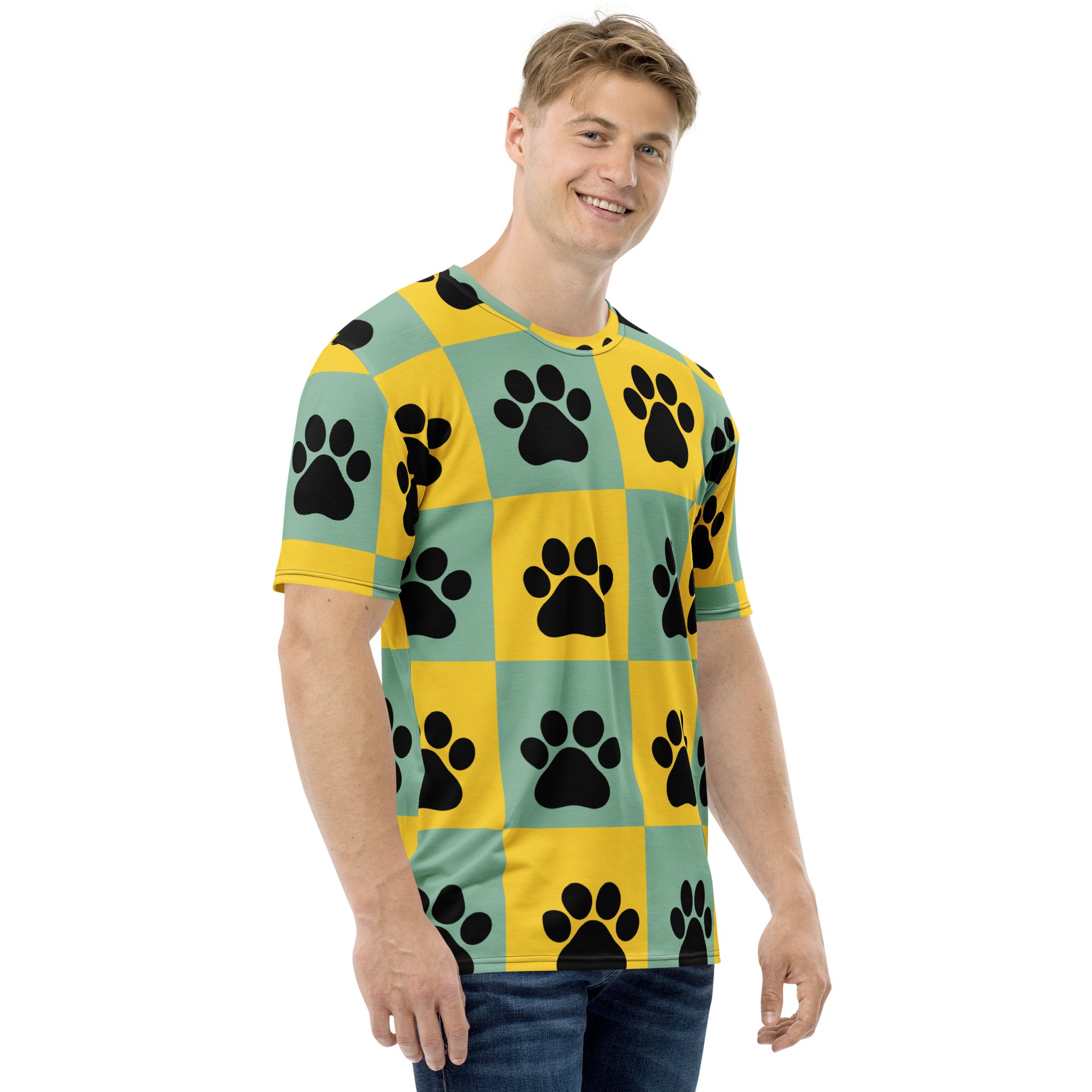 Paw Geometric pattern Men's t-shirt