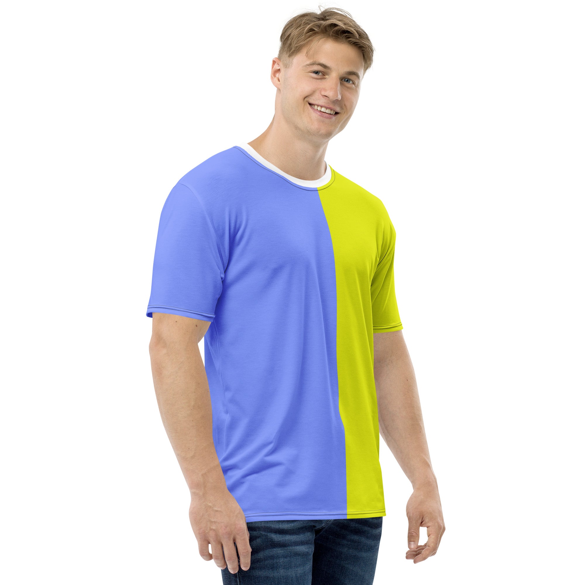 Blue & Yellow Men's t-shirt