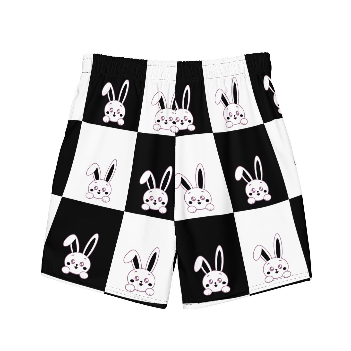 Paw black and White Men's swim trunks