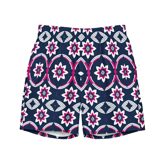 Men's pattern swim trunks