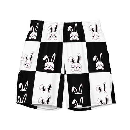 Paw black and White Men's swim trunks