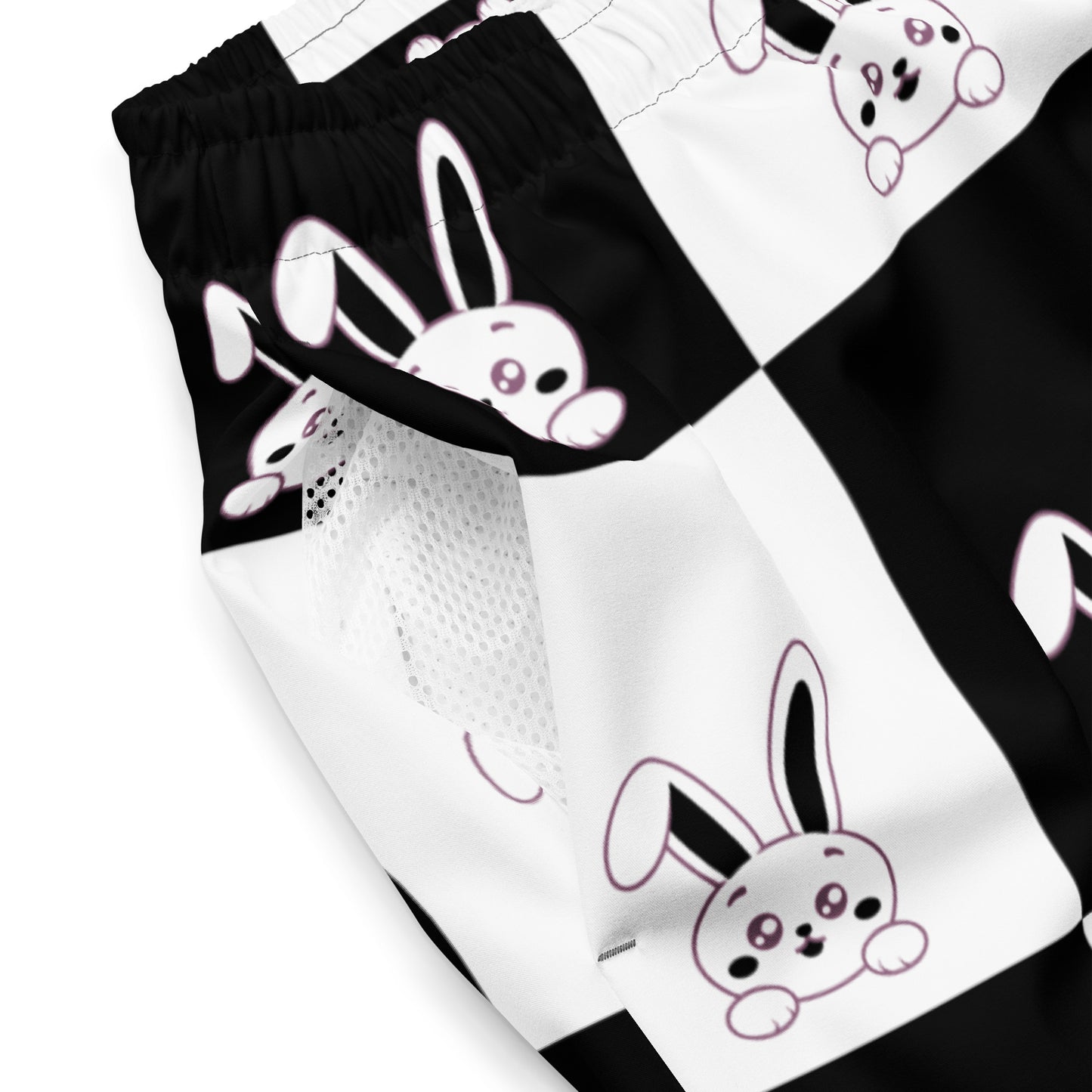 Paw black and White Men's swim trunks