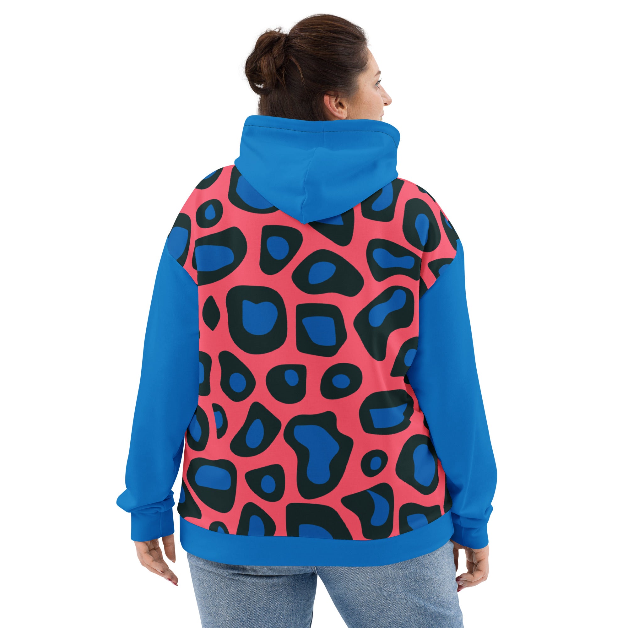 Blue & Black Leopard Unisex Hoodie