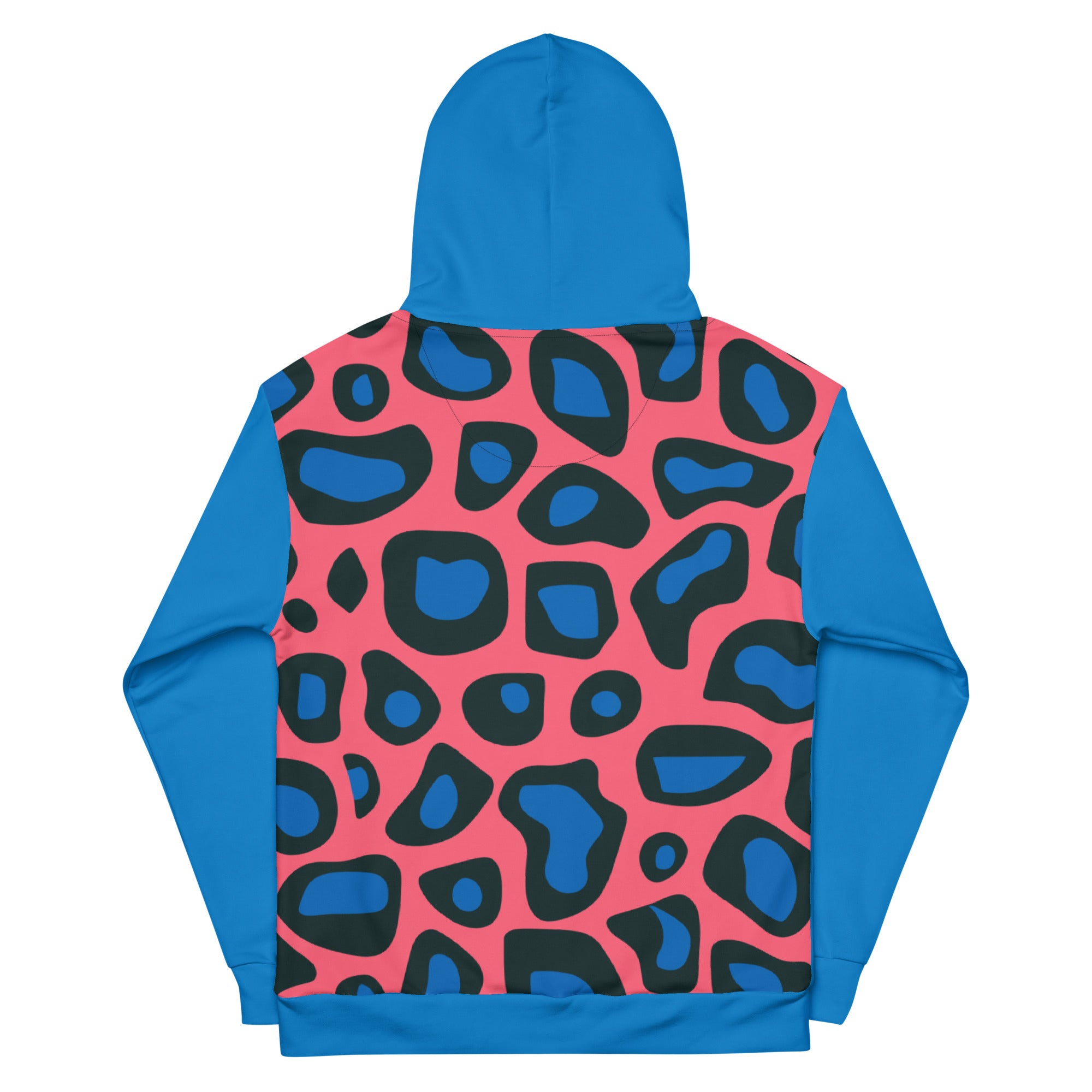 Blue & Black Leopard Unisex Hoodie