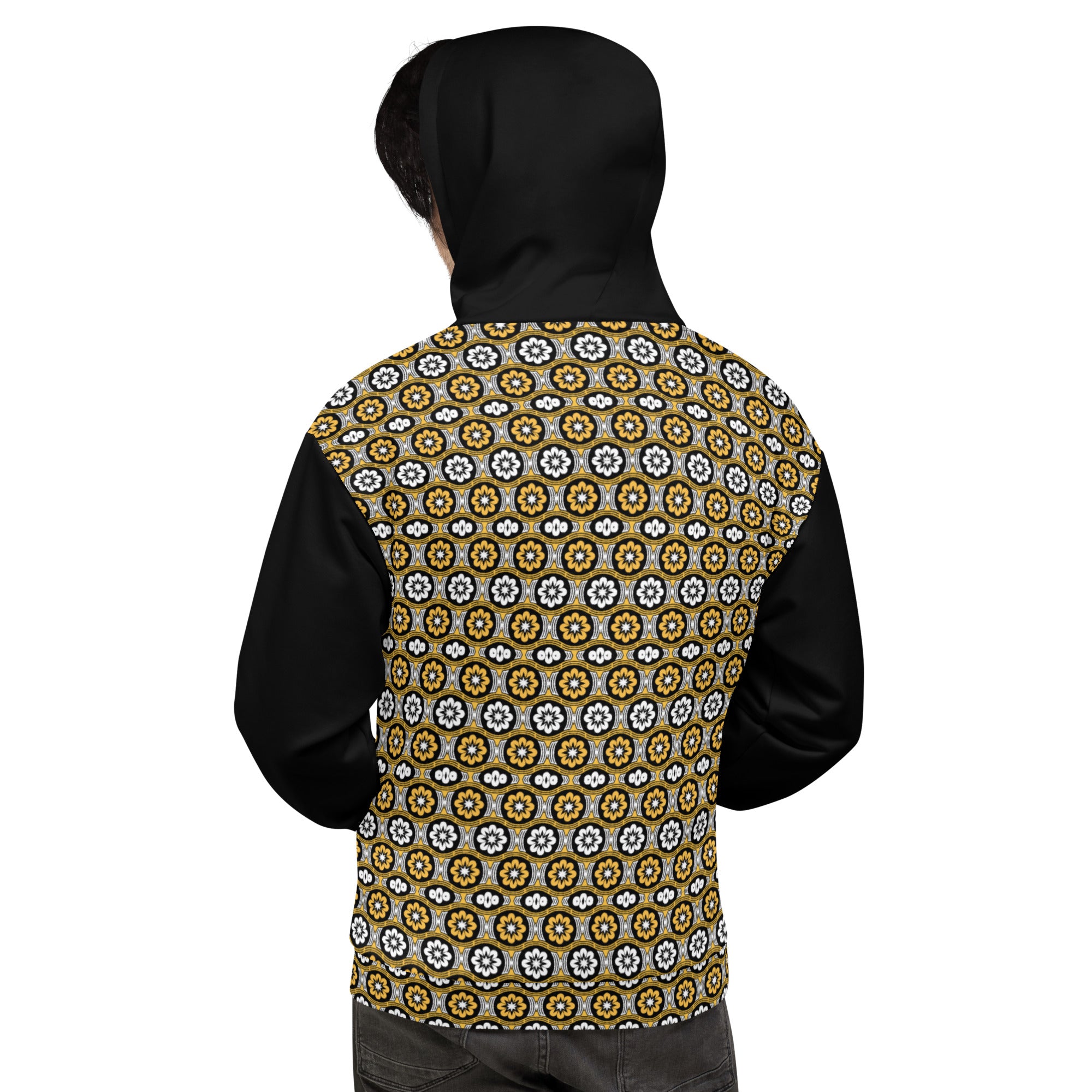 Yellow flower pattern Unisex Hoodie