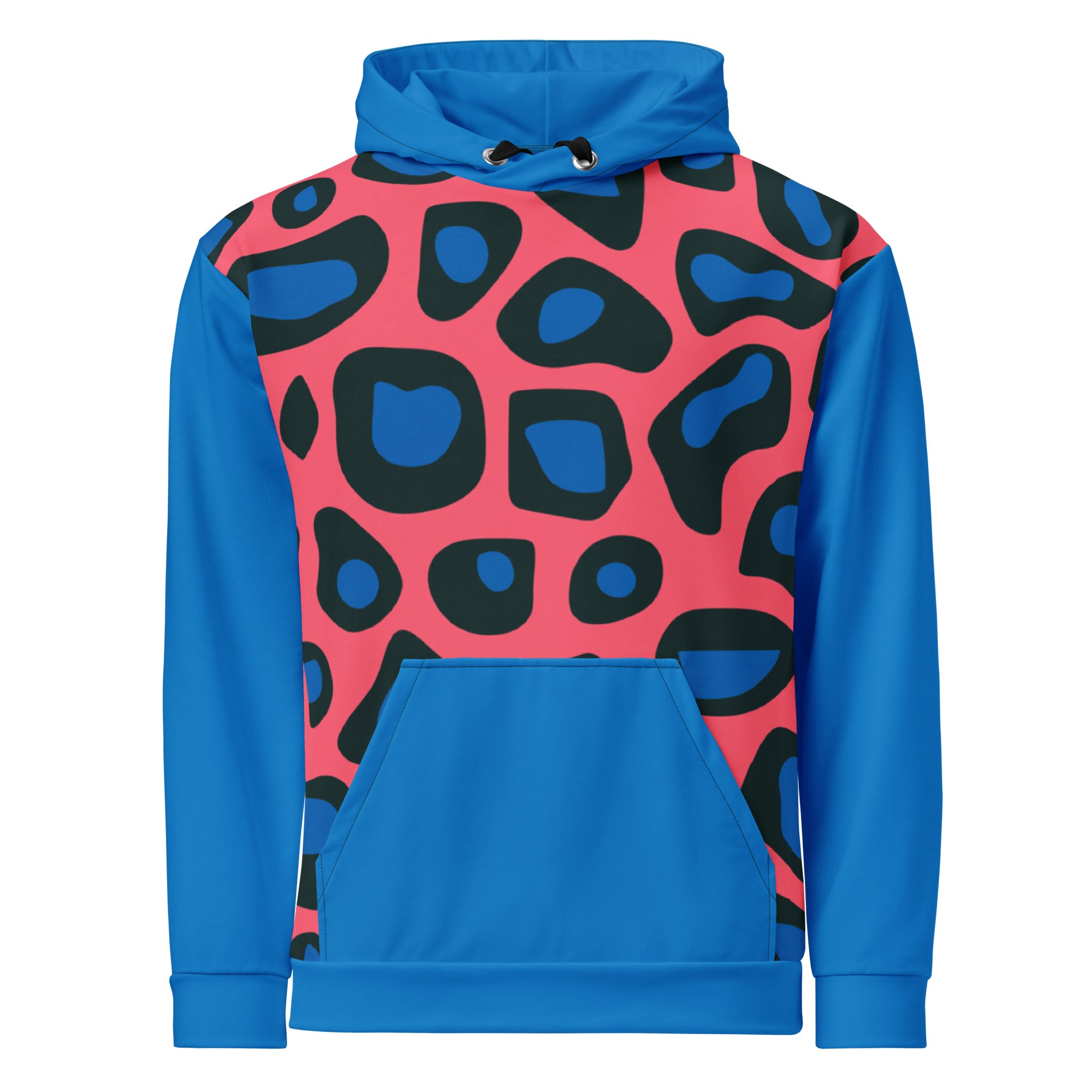 Blue & Black Leopard Unisex Hoodie