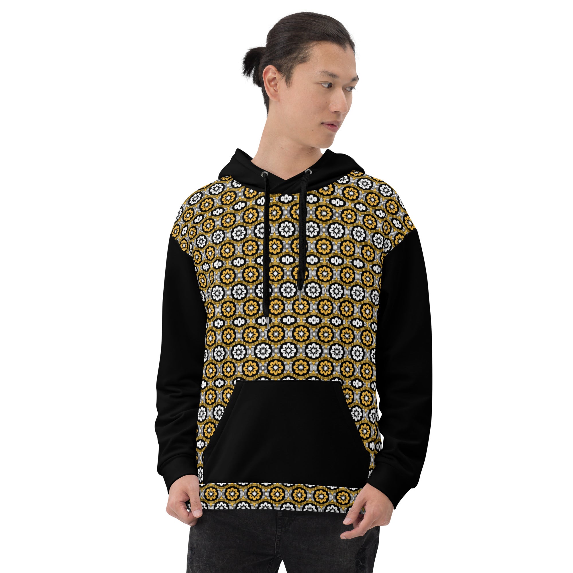 Yellow flower pattern Unisex Hoodie