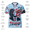 I stand with Trump Recycled unisex sports jersey