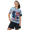 I stand with Trump Recycled unisex sports jersey