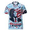 I stand with Trump Recycled unisex sports jersey