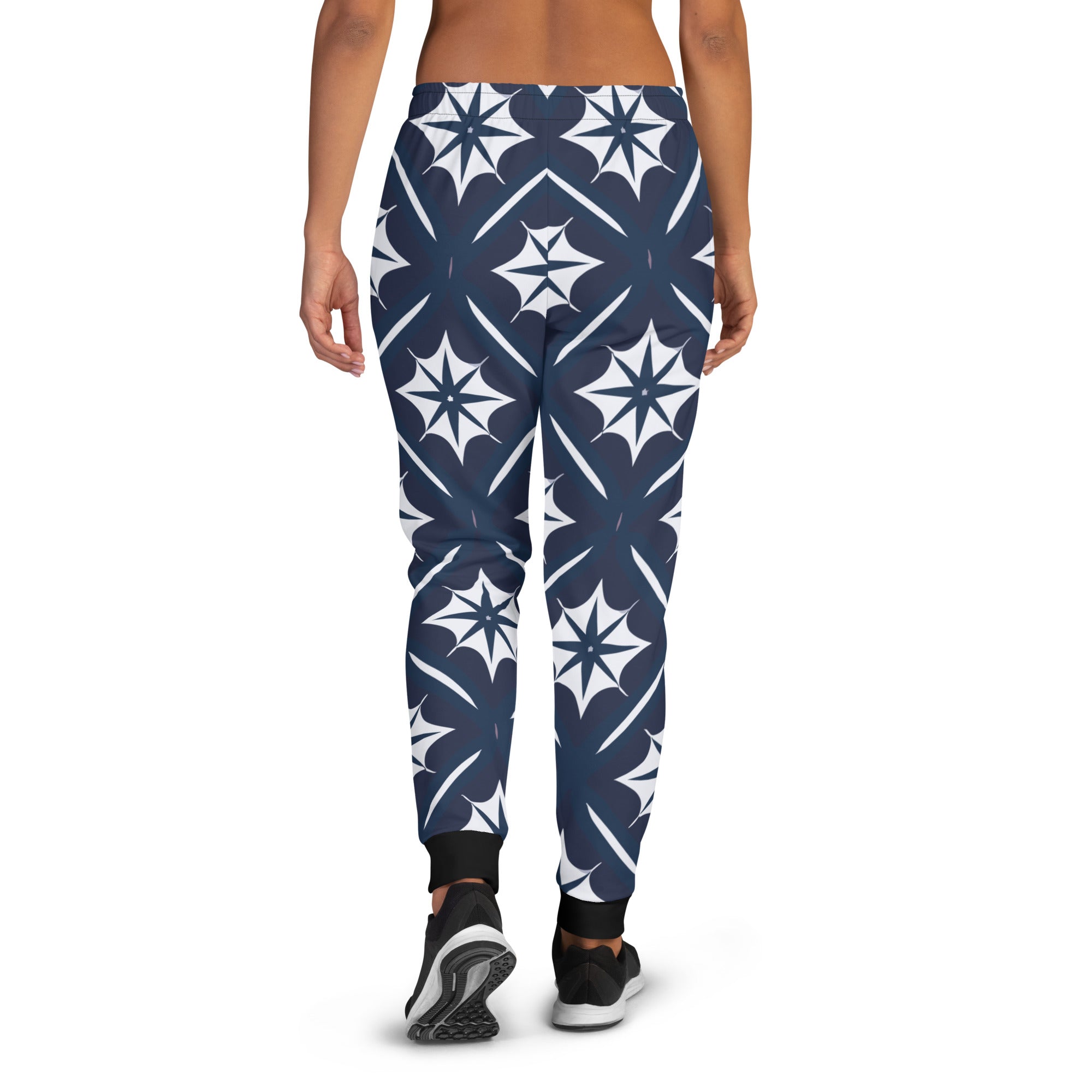 Black and white stars Women's Joggers