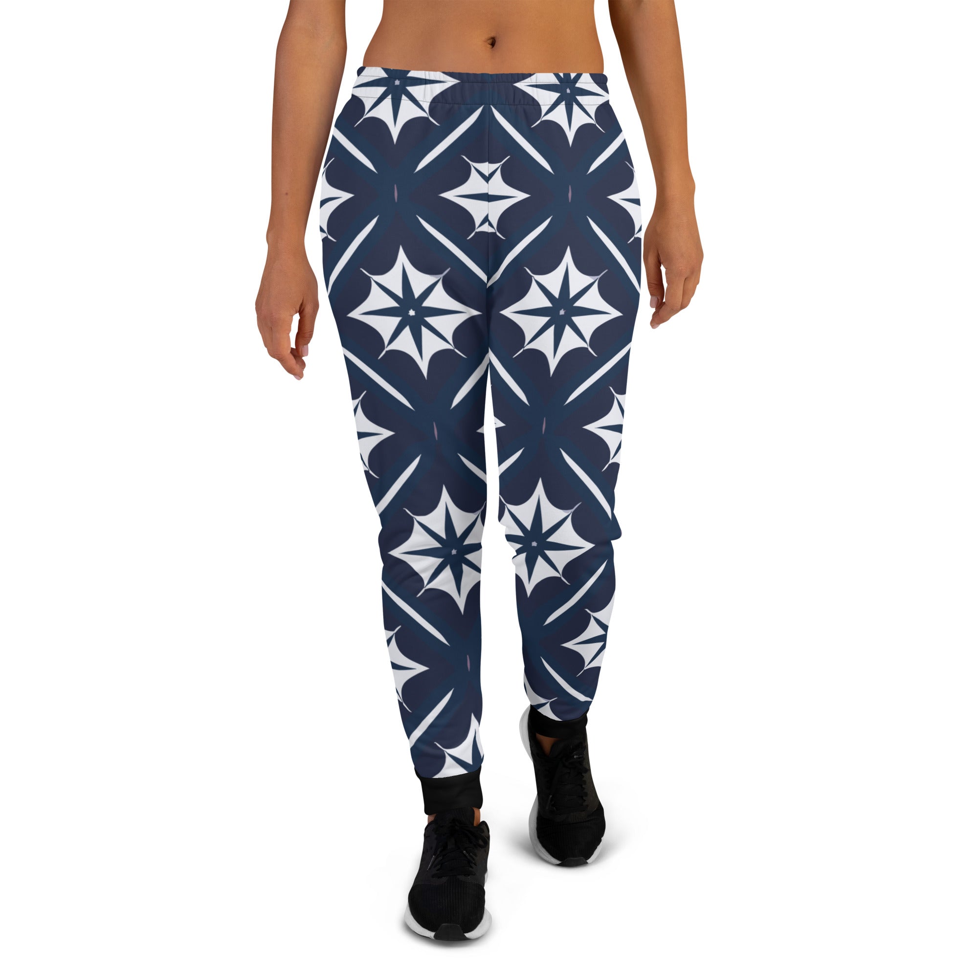 Black and white stars Women's Joggers