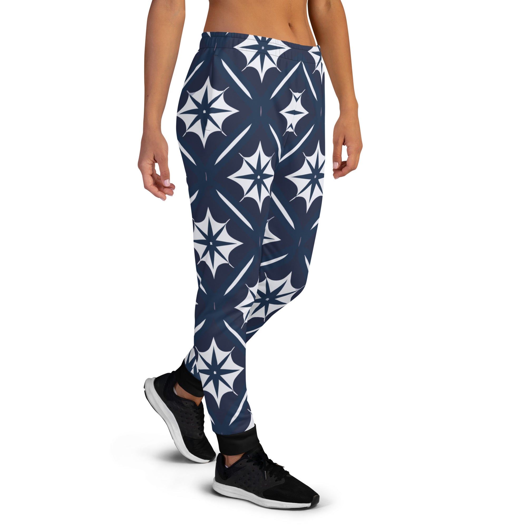 Black and white stars Women's Joggers