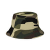 Green black camo Reversible bucket hat