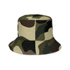 Green black camo Reversible bucket hat