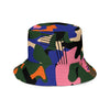 Blue and red camp Reversible bucket hat