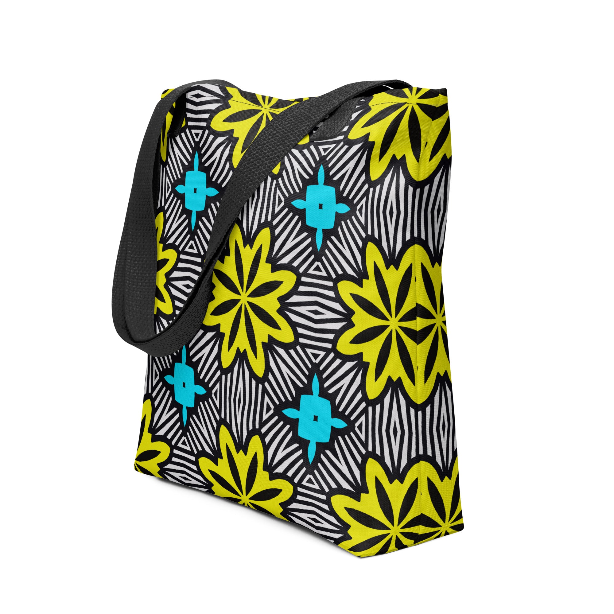 Bright Yellow & Blue Tote bag