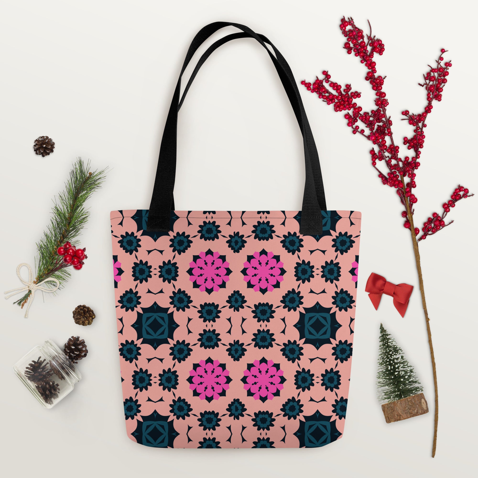 Pink flowers Tote bag