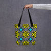 Bright Yellow & Blue Tote bag