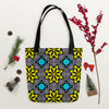 Bright Yellow & Blue Tote bag