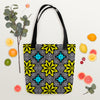 Bright Yellow & Blue Tote bag