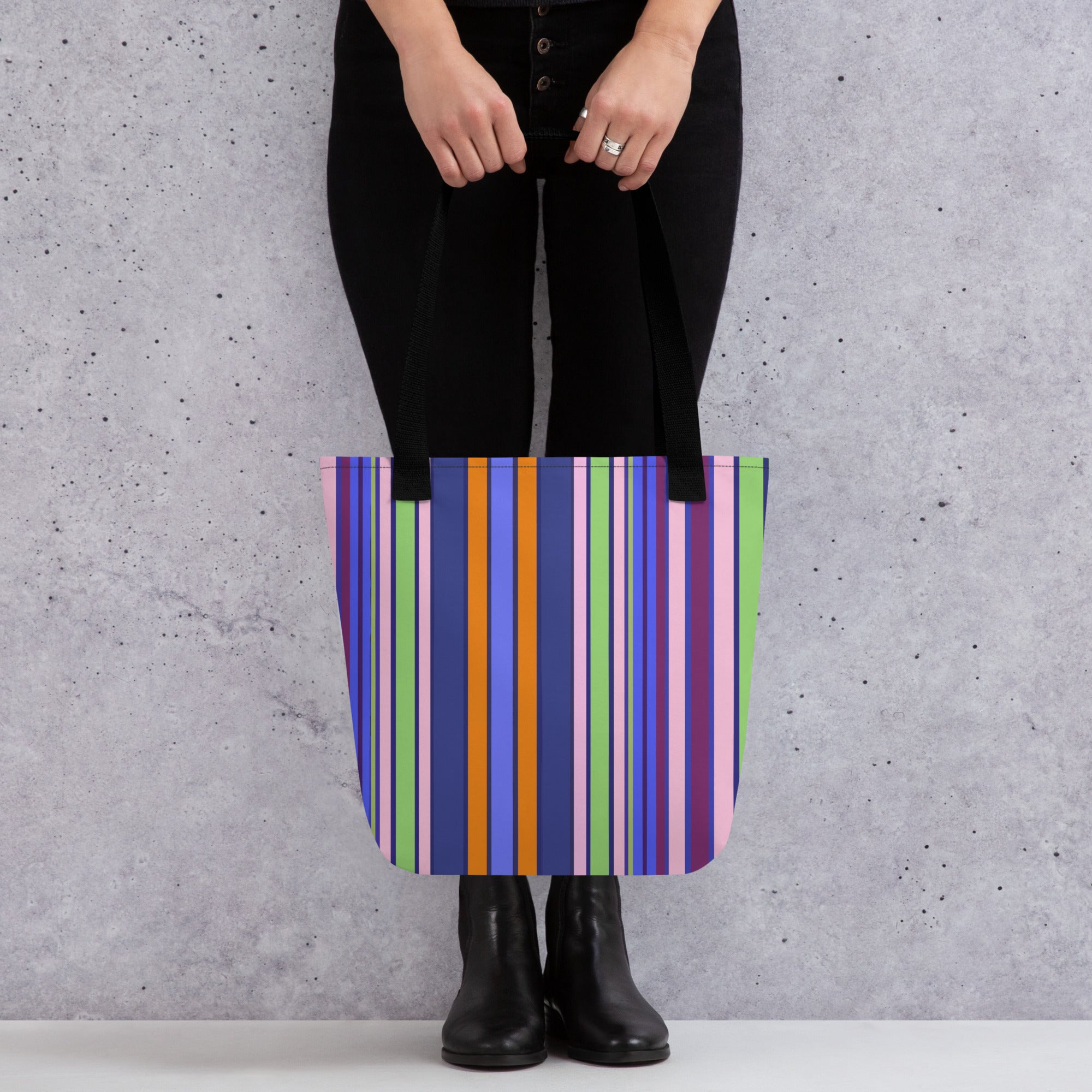 Stripes color Tote bag