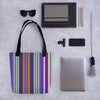 Stripes color Tote bag