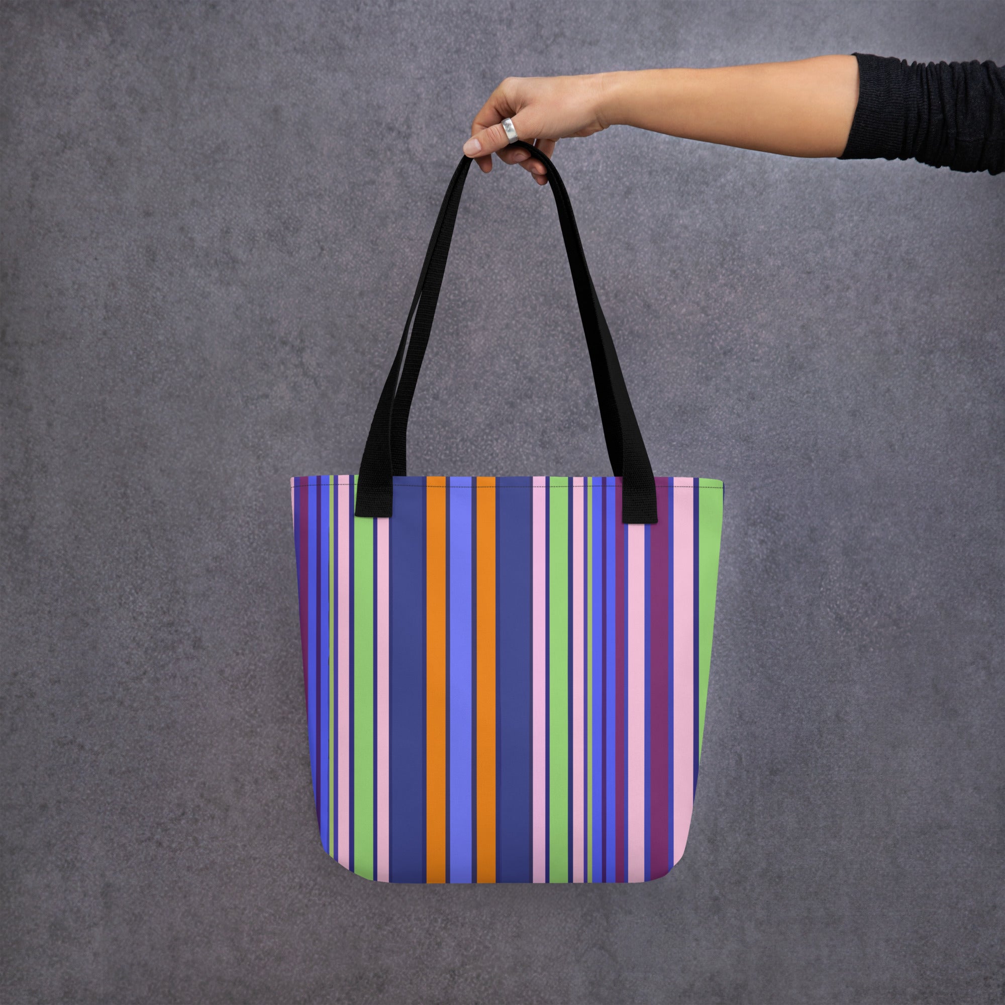 Stripes color Tote bag