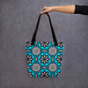 Green pattern Tote bag