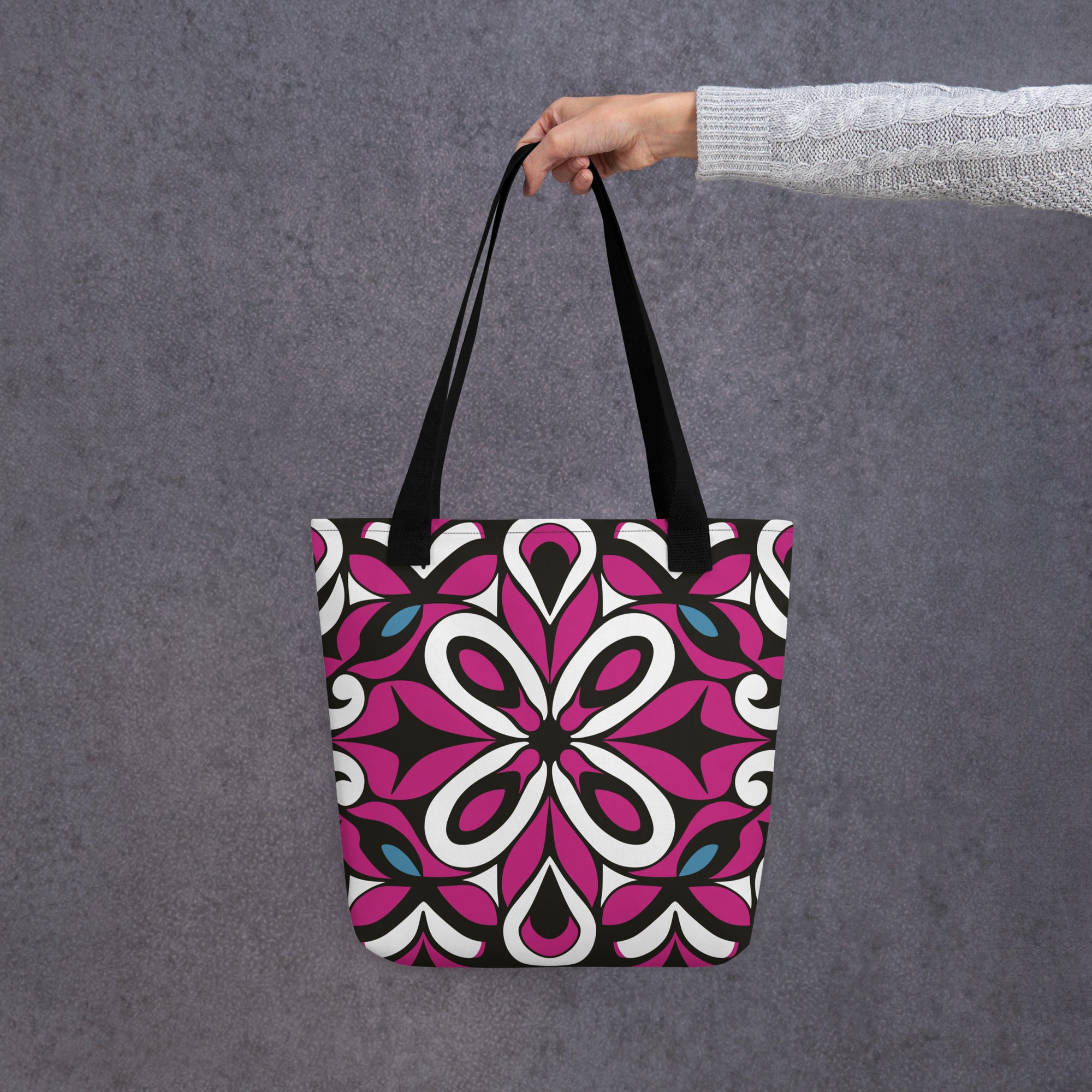 Hot pink flower Tote bag